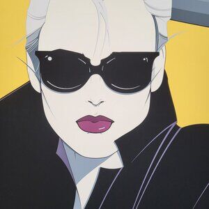 Patrick Nagel NC5 "Blond with Sunglasses" Commemorative Print 1985